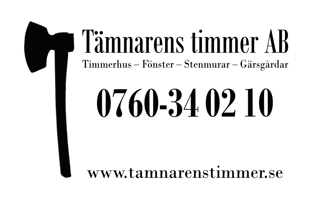 Tämnarens timmer AB – renovering av timmerhus i Uppland 0760-340210